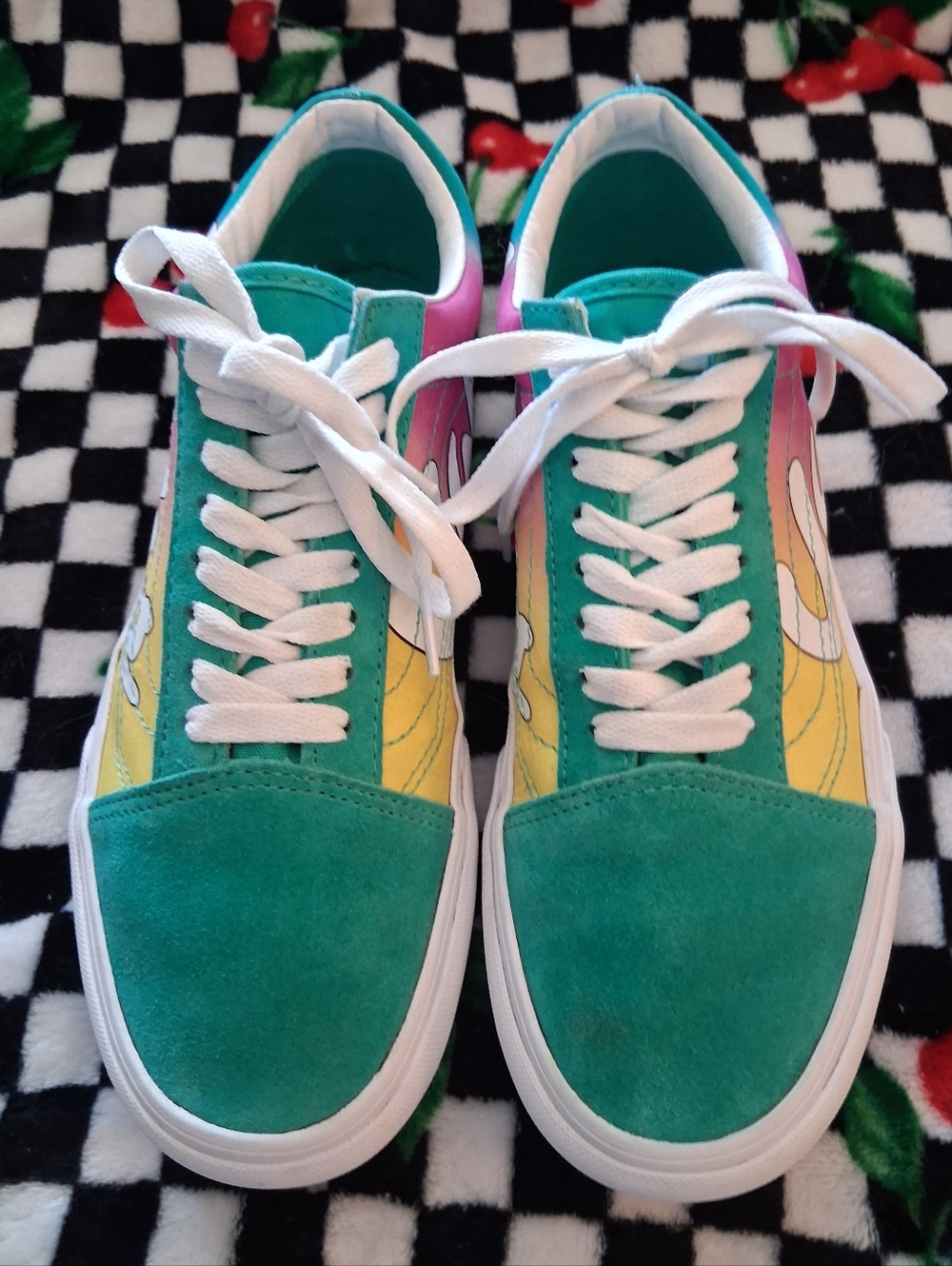 Super Stacked Spring Fade Vans
